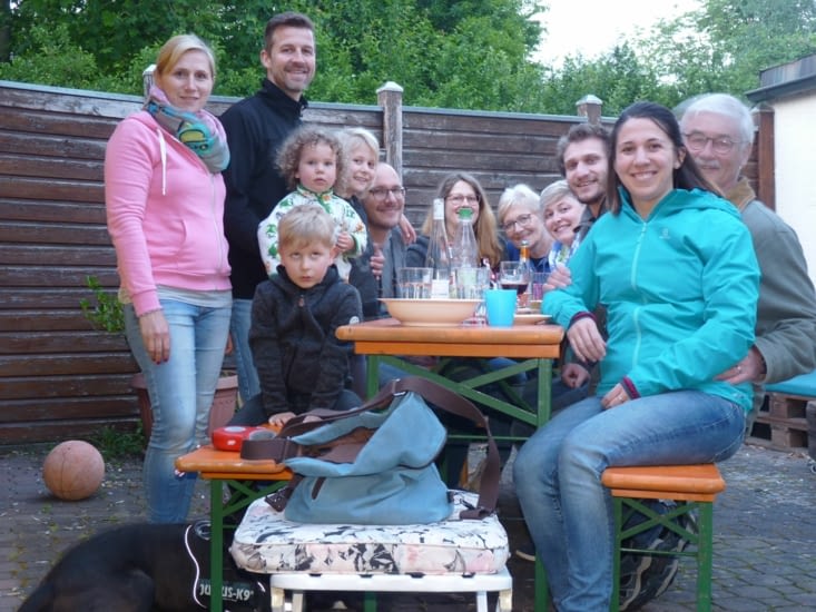 Un BBQ avec toute la famille Gieles (même le futur bébé) !!! :)