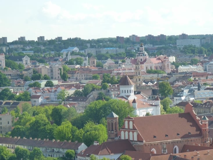 Les toits de Vilnius