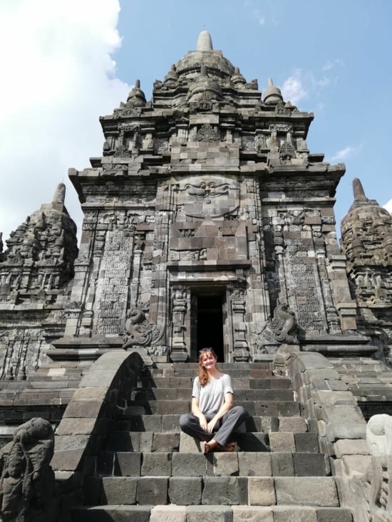 Dernier temple du site de Prambanan (sans personne !)