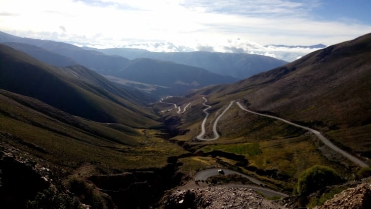 Sur la route dans les montagnes