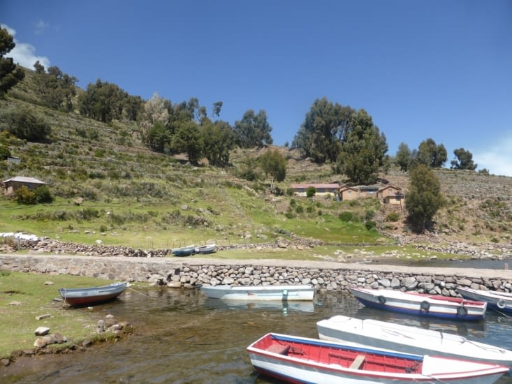 arrivée sur l''île de Taquilé