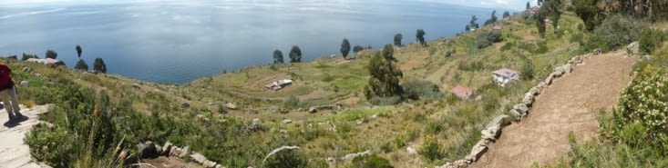 culture en terrasse a Taquilé, juste sublime