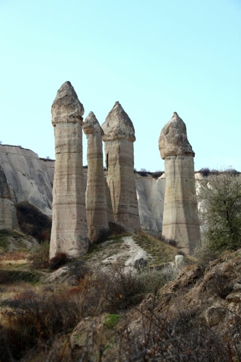 La forme des cheminées varie selon la vallée.