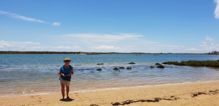 Prés de TAVIRA, Cabanas de Tavira, entre lagune et océan