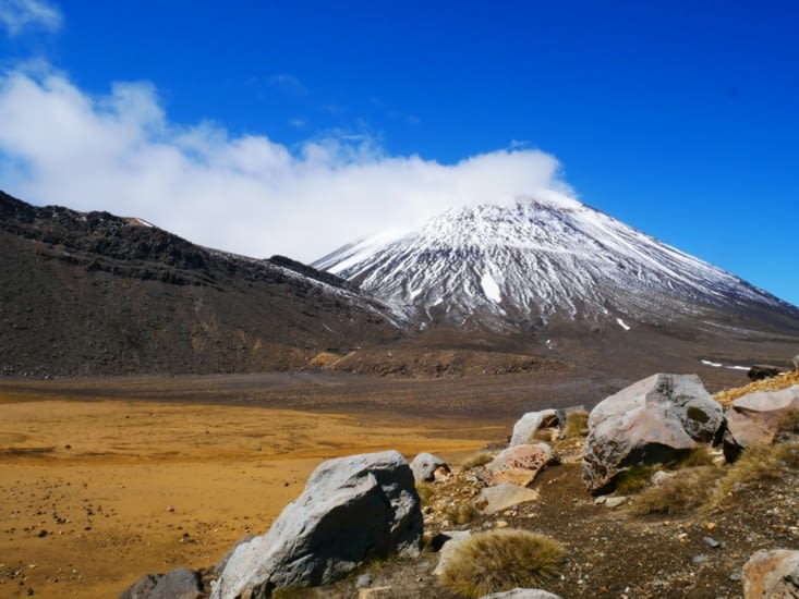 Traversée d'un grand cratère
