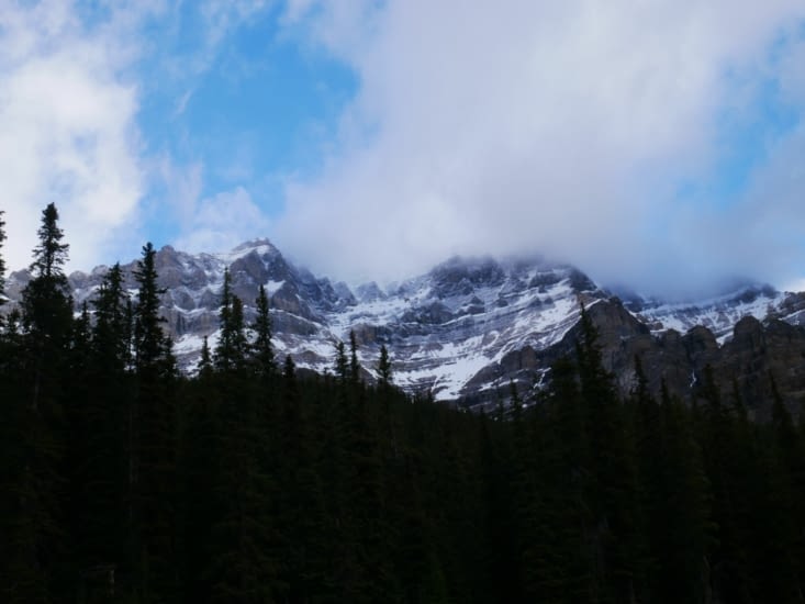 Dernière vue des montagnes avant de partir