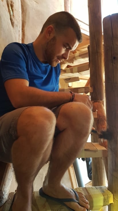 Peinture de l'escalier