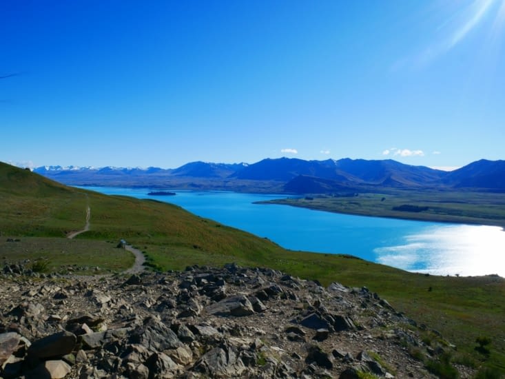 Vue sur Tekapo lake