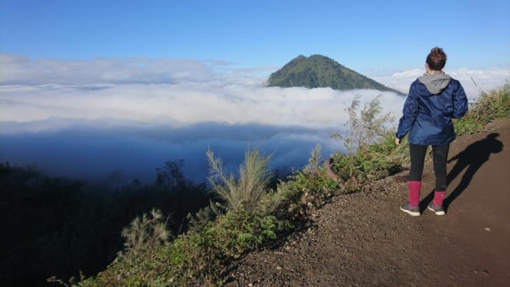 Vue du haut du cratère