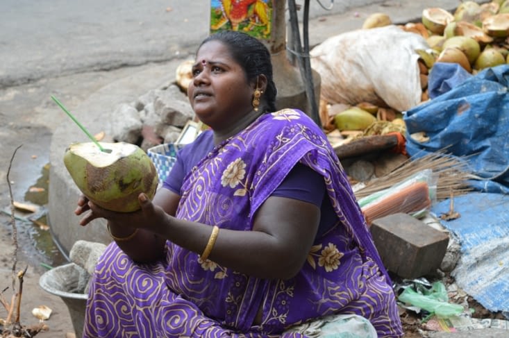 Vendeuse de noix de coco