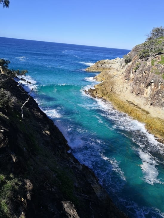 Ici l'eau est turquoise