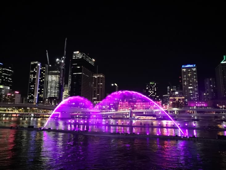 Brisbane River of Light : début du show