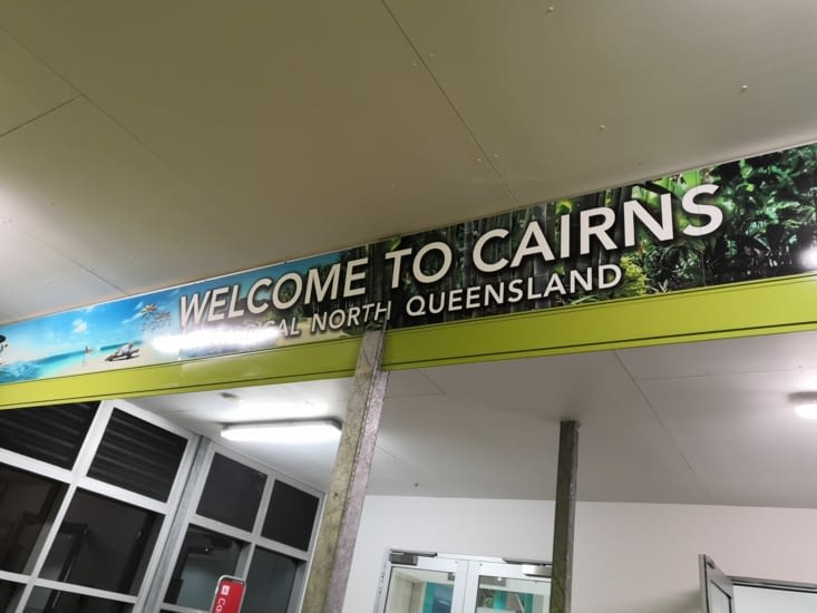 Bien arrivé à Cairns