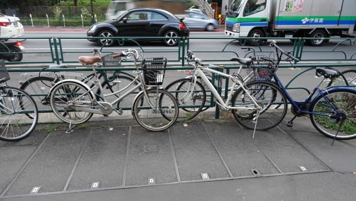 Jamais d'antivol sur les vélos, ils laissent même leur affaire dans les paniers