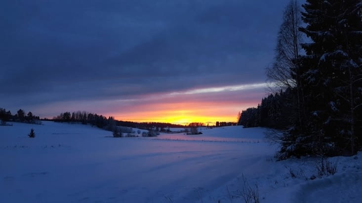 Les couchers de soleil nordiques sont incomparables