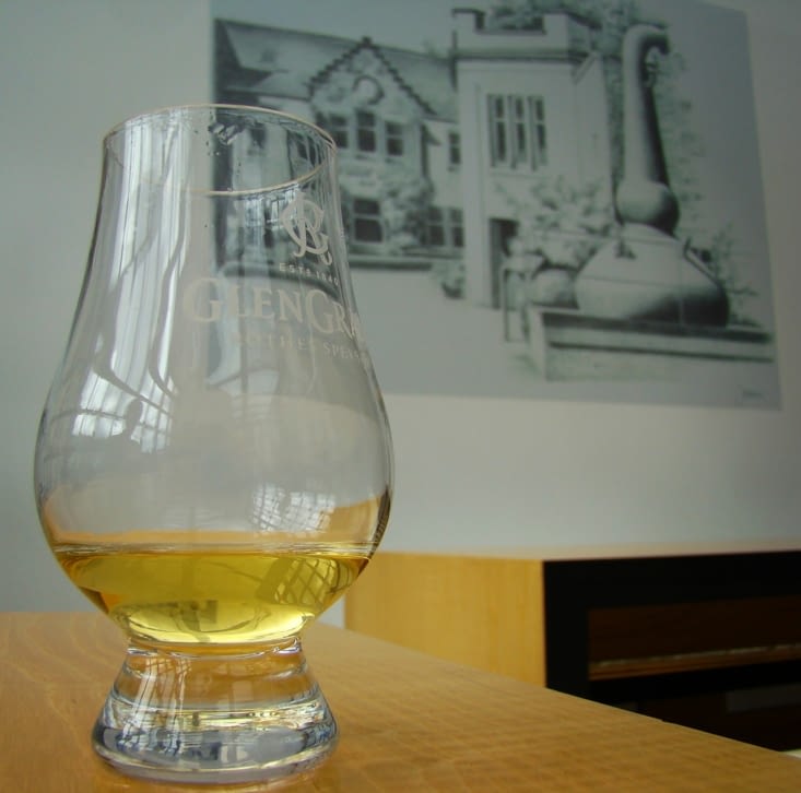 Dégustation de whisky à la distillerie de Glen Grant