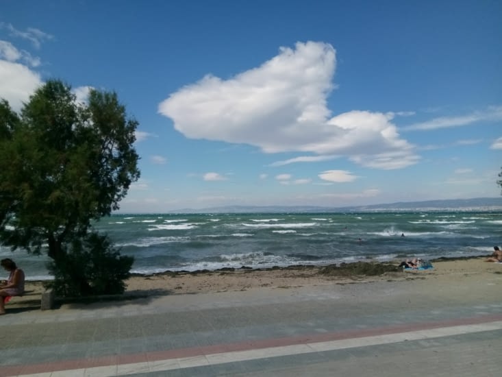 La mer Egée est agitée
