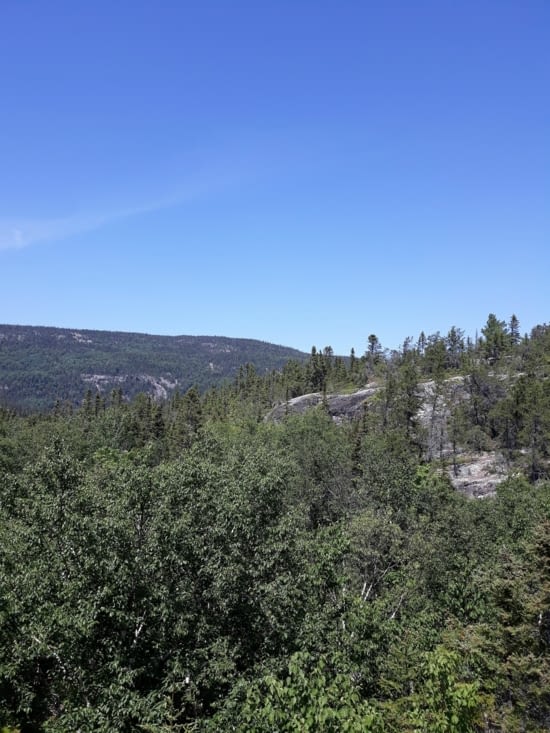 Panorama en haut de Tadoussac