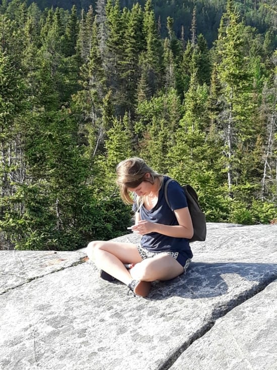 Petite pause avant de redescendre. On ne sait pas encore ce qui nous attend...!