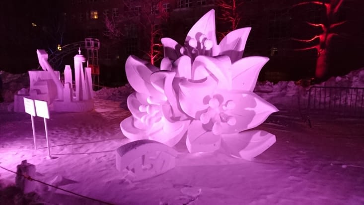 sculpture de neige