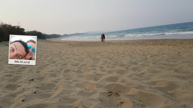 Sur la plage d’Agnes Water