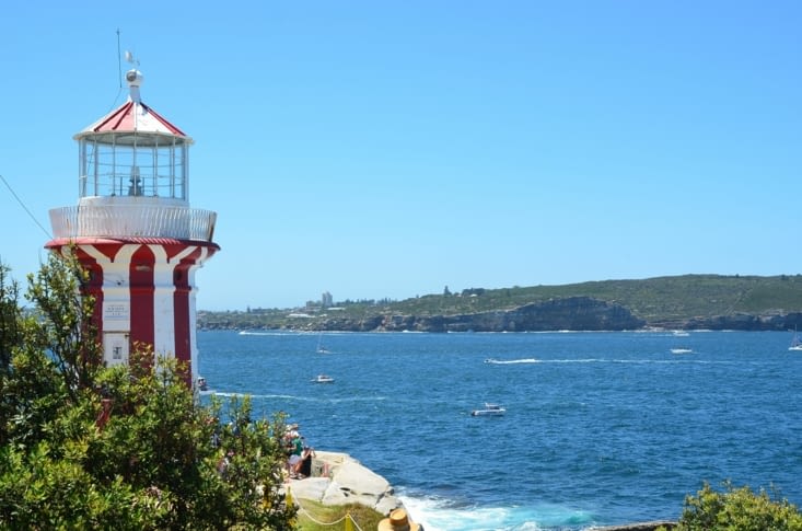Le phare Hornby, à la pointe de la peninsule
