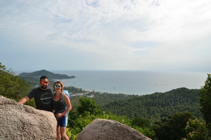 Le fameux point du vue où la route d’accès est défoncée !