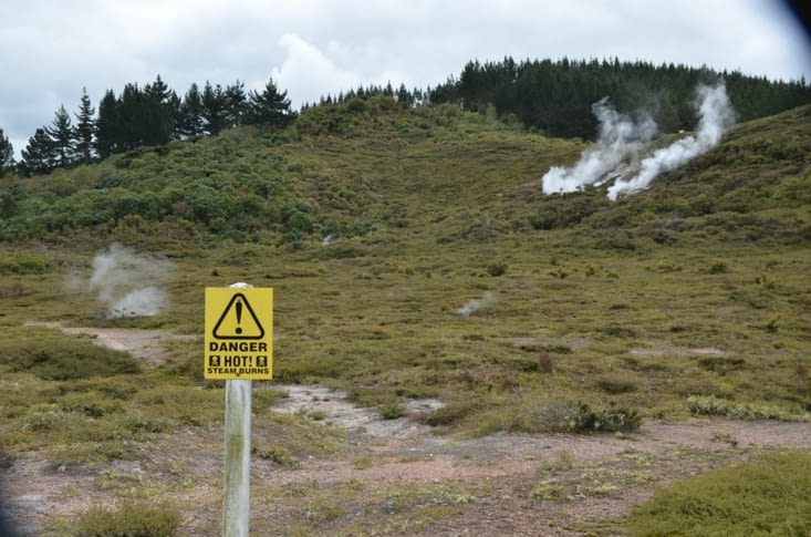 Les cratères fumants du site : « craters of the moon »