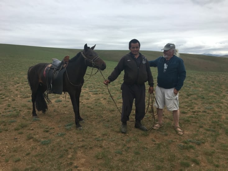 Un éleveur qui est venu à notre rencontre au petit matin