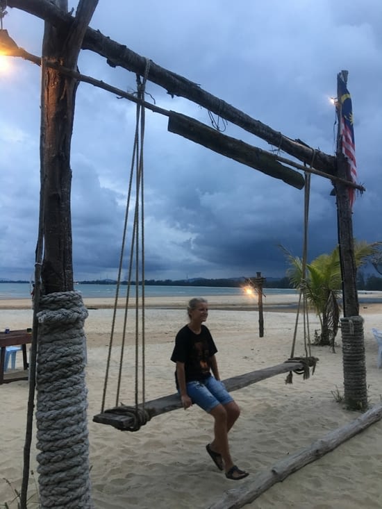 Cherating:  plage sur la côte Est de Malaisie