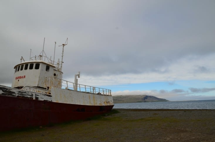 Echoué au fond d'un fjord au tout début de la 612.