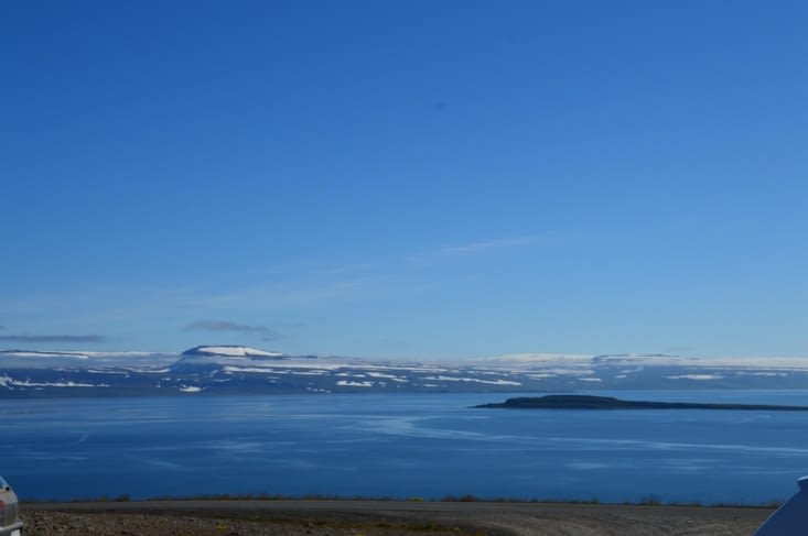 De l'autre côté de l'Isafjarðardjup, la contrée la plus sauvage de l'Islande ! Et pour cause : pas de routes, pas d'habitants...