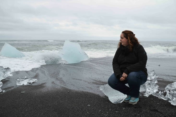 Elle savait que ça allait se finir dans le froid humide d'une vague trop rapide ! Mais rien à faire, il a fallu qu'elle persiste !!