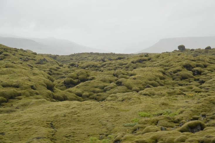 Un tout petit bout de la coulée de lave du Laki