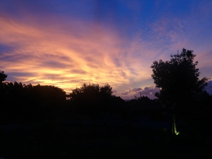 Coucher de soleil sur l'île
