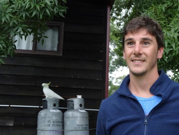 La photo avec le cacatoès