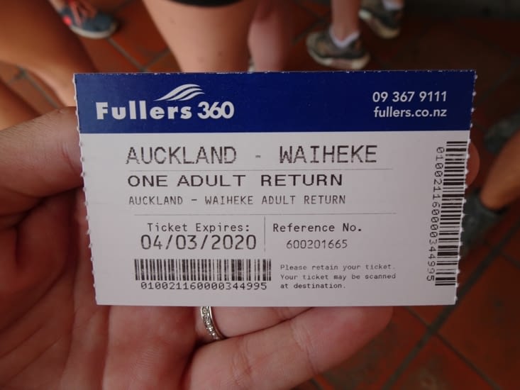 Ticket pour le ferry
