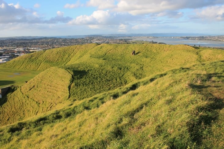 Mont Wellington et Auckland en arrière plan.
