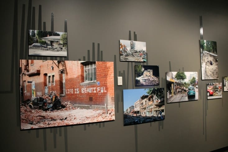 Visite du musée Quake city sur les tremblements de terre qui ont frappé la ville.