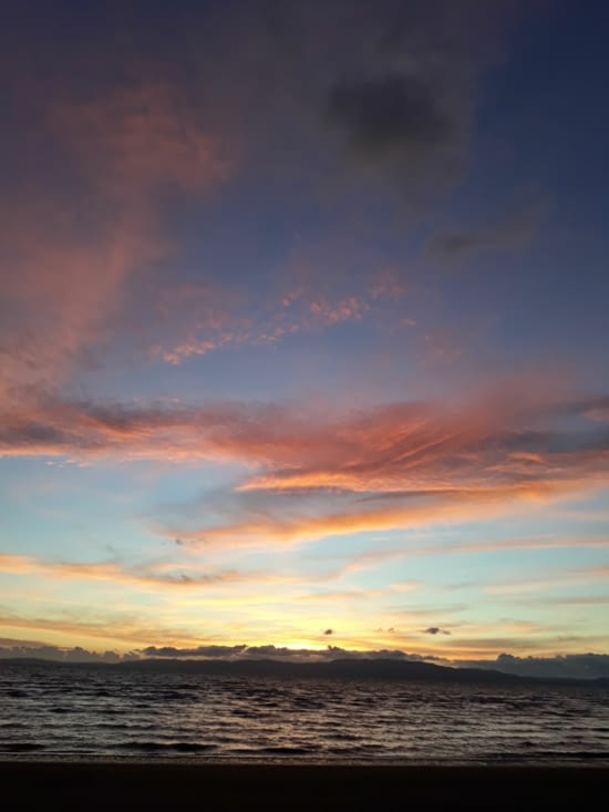 Premier coucher de soleil!