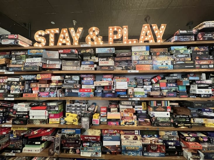 Arrêt a un café typique