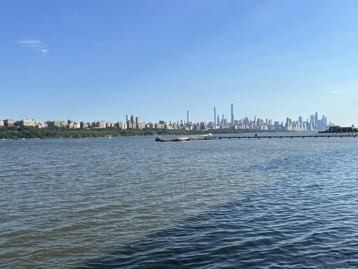 Au bord de l’Hudson River, avec vue sur Manhattan