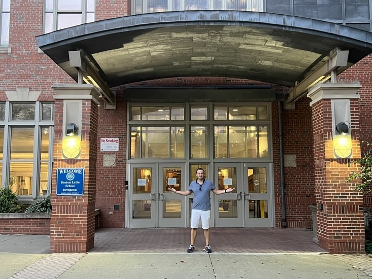 Lors d’un voyage avec le lycée