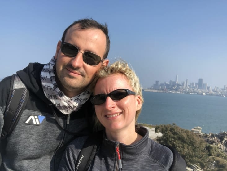 Vue sur San Fransisco depuis Alcatraz