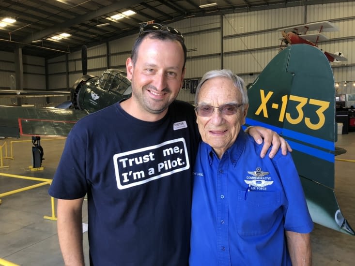 Un grand MERCI à notre guide, Don, qui à 90 ans, est bénévole dans le musée