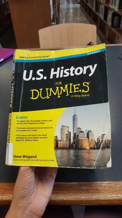 J'y ai bouqiné l'Histoire des US pour les Nuls