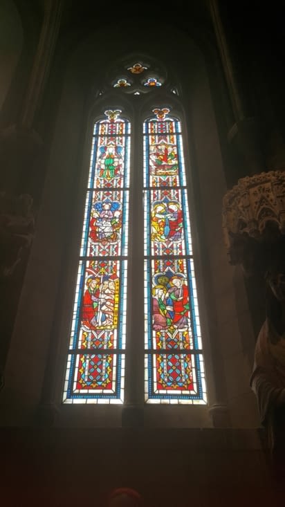 Vitrail de la chapelle gothique