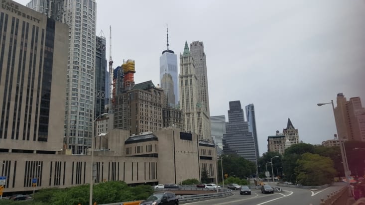 Départ du Brooklyn Bridge