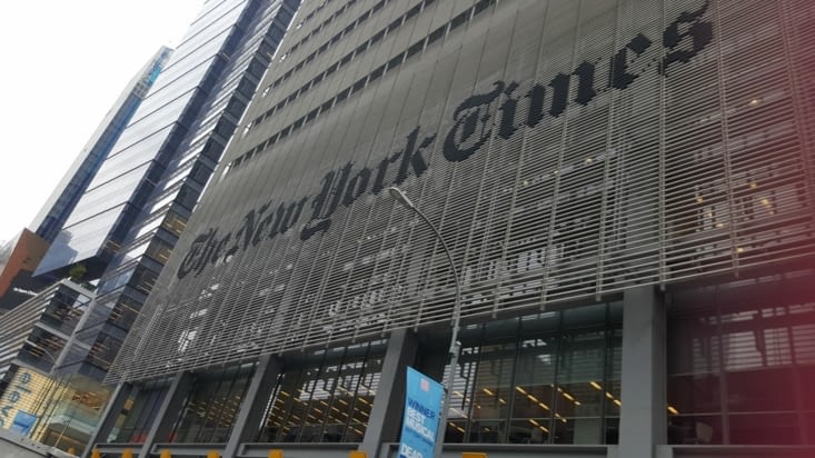 Les bureaux du New York Times