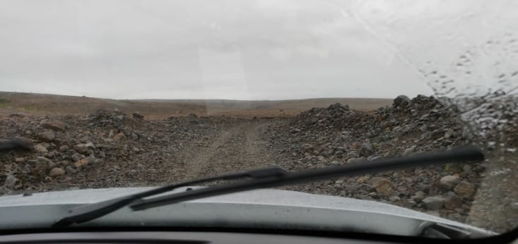 Pour vous donner une idée de l'état de la route...